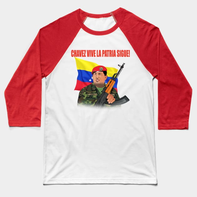 Chavez vive Baseball T-Shirt by Elcaiman7